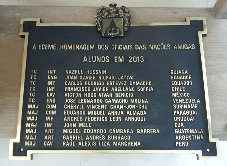 Placa em Bronze