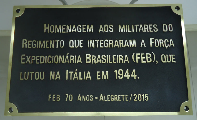 Placa em Bronze