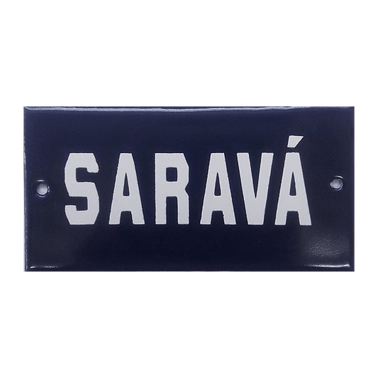 Placa Esmaltada Decor 10x5cm