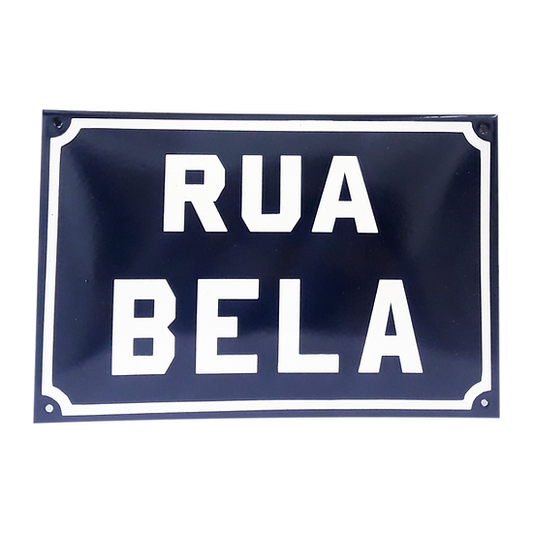 Placa Esmaltada Medindo 30x20cm