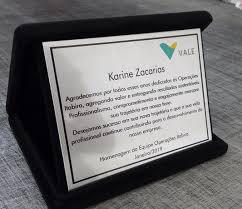 Placa de Homenagem