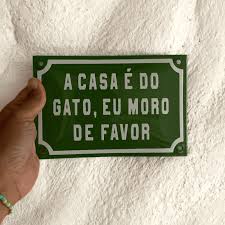 Placa Esmaltada Decorativa