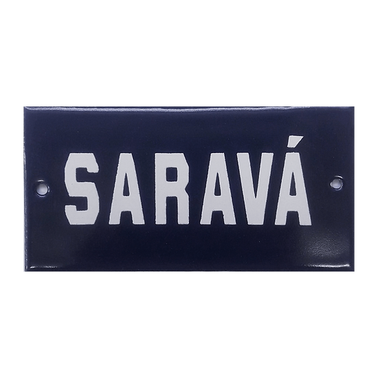 Placa Esmaltada Decor 10x5cm